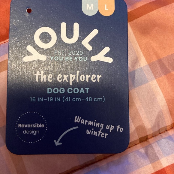 ⚪️Plaid dog jacket (reversible ) - Picture 4 of 9